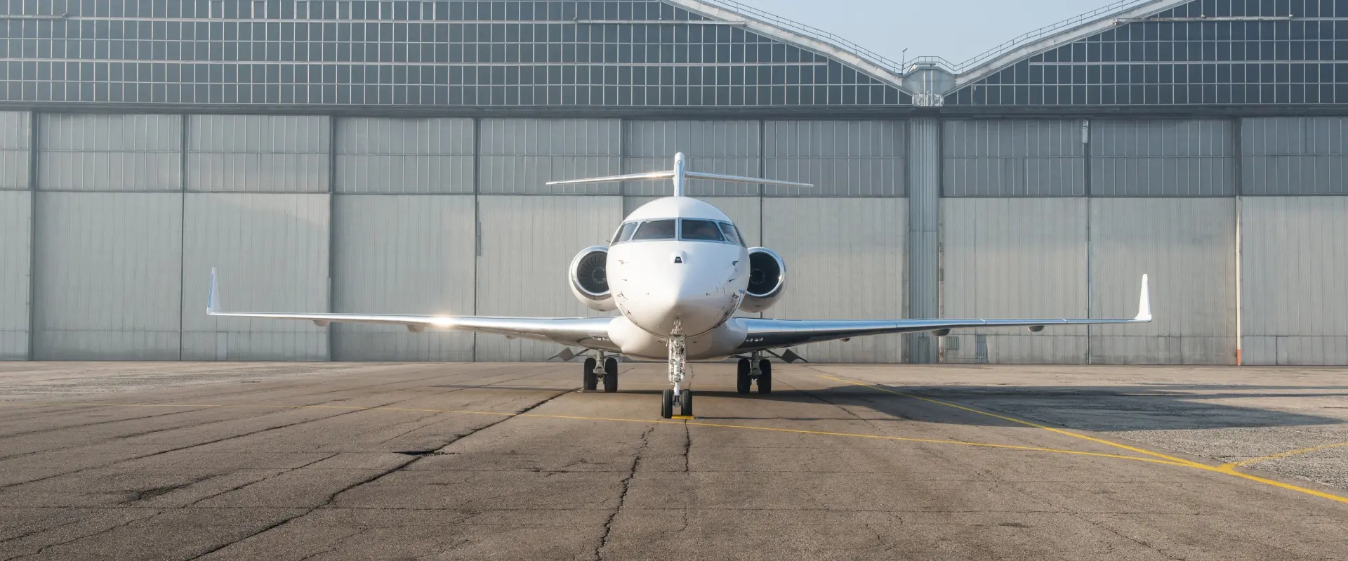 Parked aircraft.